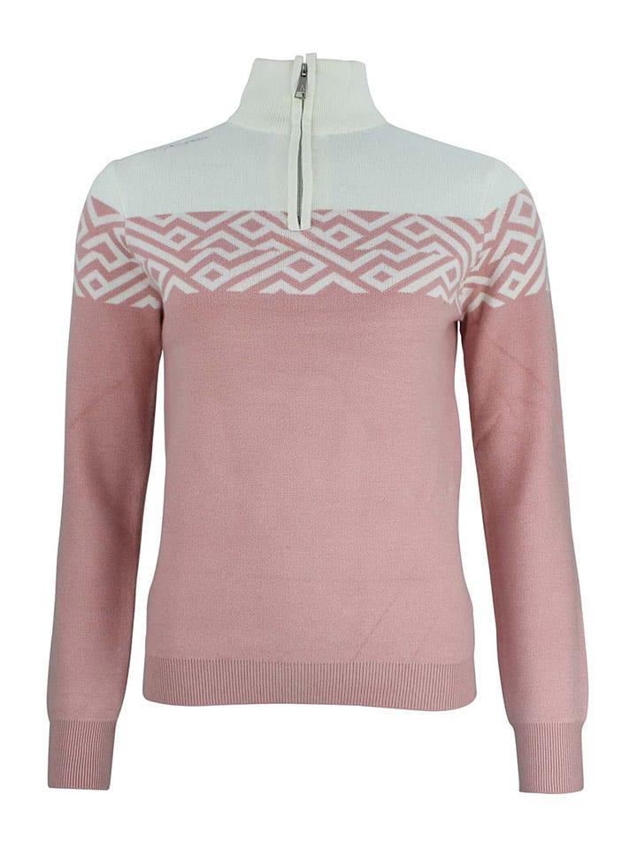 Peak Mountain Sweter "Akar" w kolorze jasnoróżowym rozmiar: M