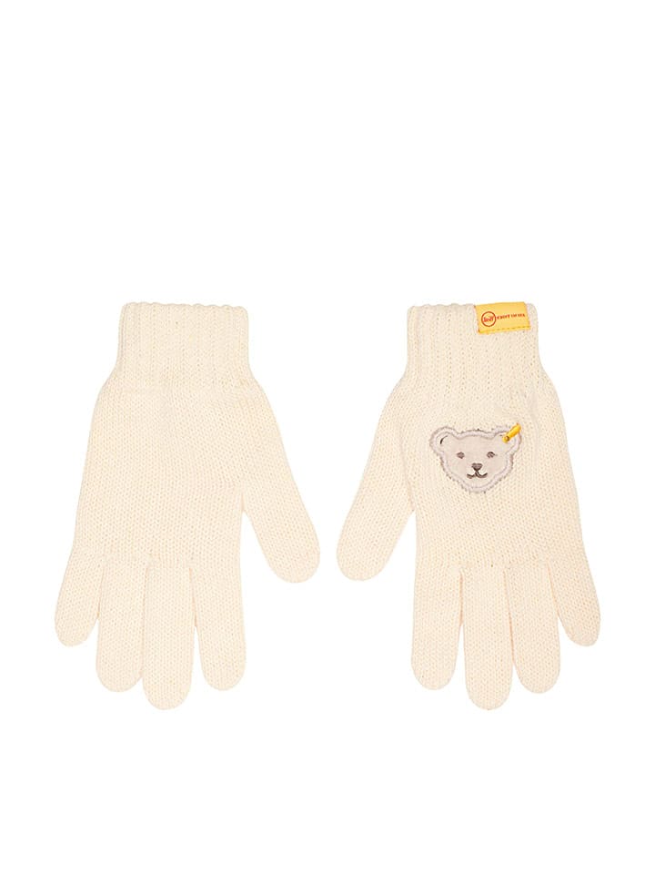 Steiff Rękawiczki w kolorze kremowym rozmiar: 98-116
