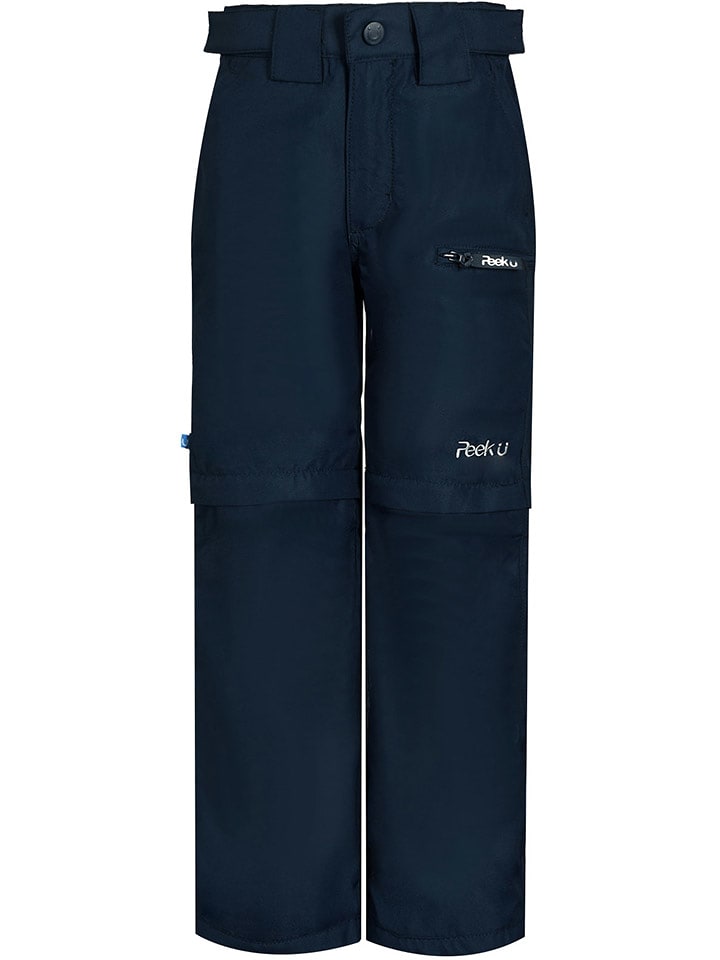 Peek U Spodnie trekkingowe Zipp-Off "Terra" w kolorze granatowym rozmiar: 116