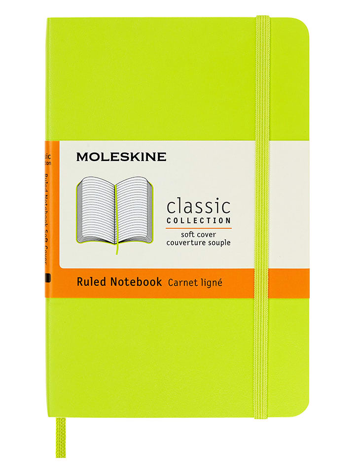 Moleskine Notatnik w kolorze limonkowym - 9 x 14 cm rozmiar: onesize