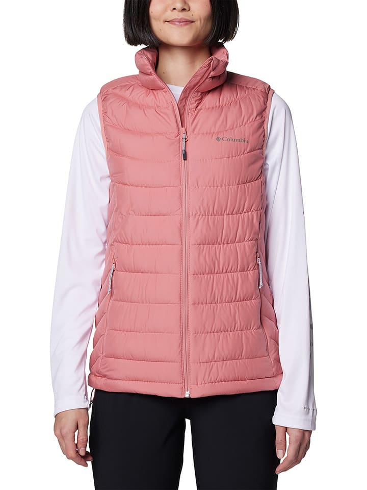 Columbia Kamizelka pikowana "Powder Lite II" w kolorze jasnoróżowym rozmiar: M