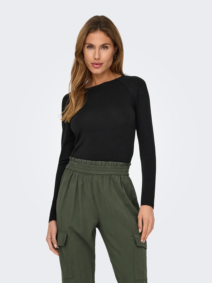 JDY Koszulka w kolorze czarnym rozmiar: L