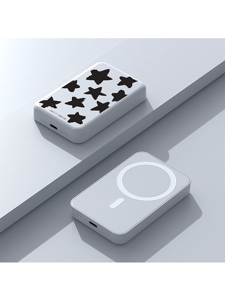 SWEET ACCESS Powerbank w kolorze biało-czarnym - 10.000 mAh rozmiar: onesize