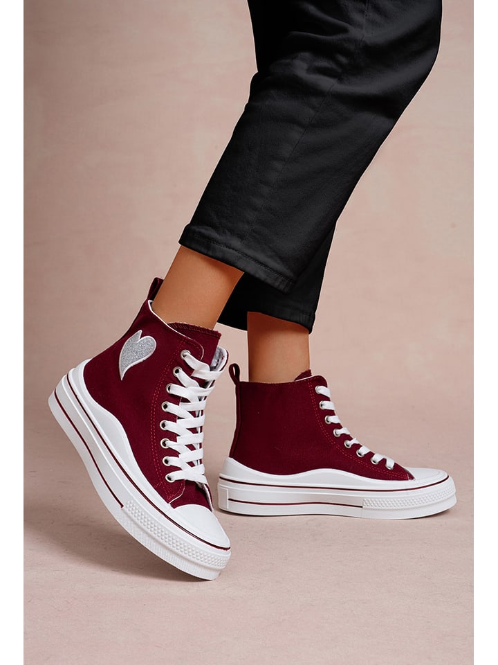 Foreverfolie Sneakersy w kolorze czerwonym rozmiar: 41