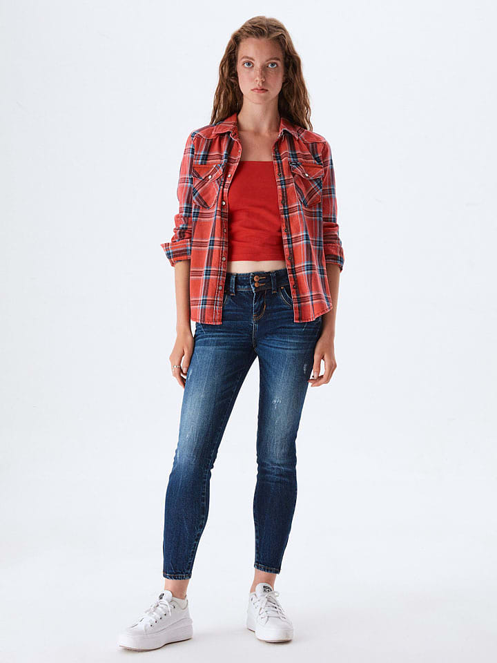 LTB Dżinsy "Senta Zip" - Skinny fit - w kolorze granatowym rozmiar: W25