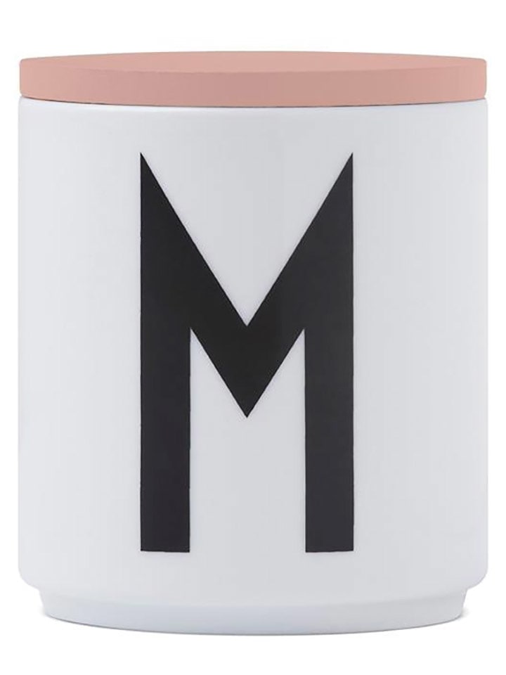 Design Letters Drewniane wieczko w kolorze jasnoróżowym - Ø 8 cm rozmiar: onesize