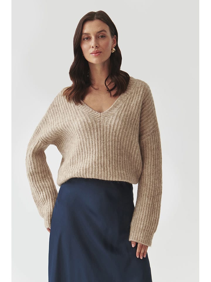 TATUUM Sweter "Aspen" w kolorze beżowym rozmiar: XL