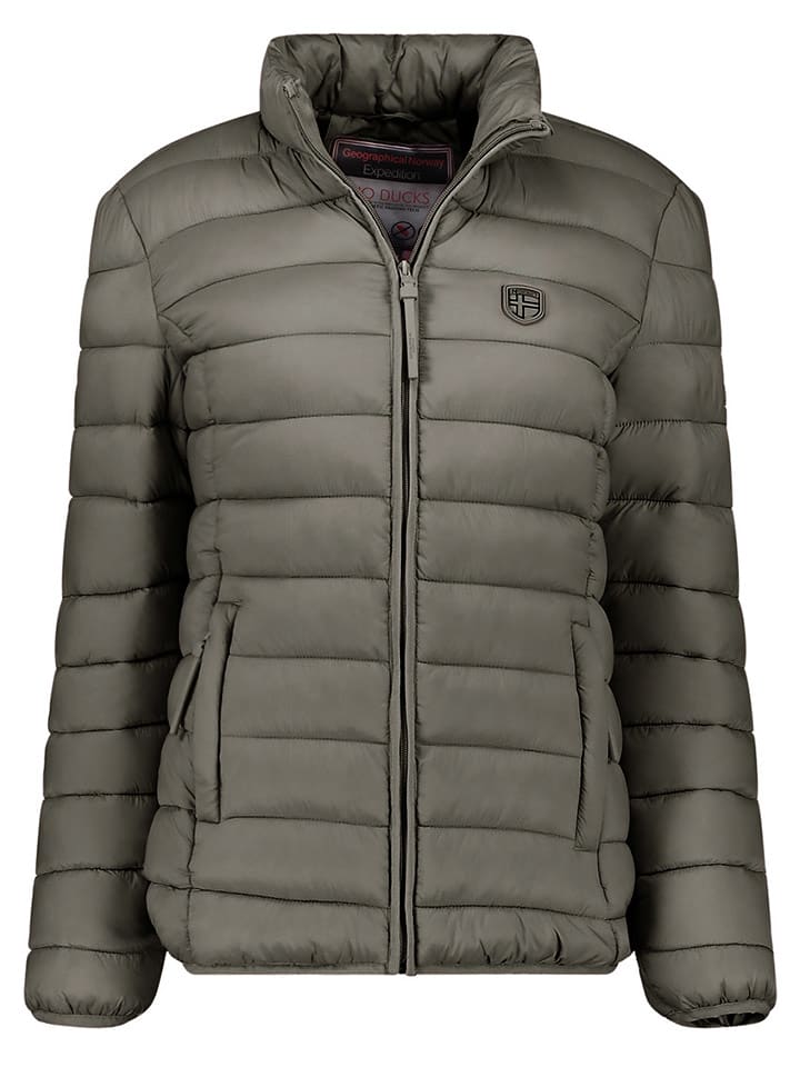 Geographical Norway Kurtka pikowana w kolorze khaki rozmiar: XXL