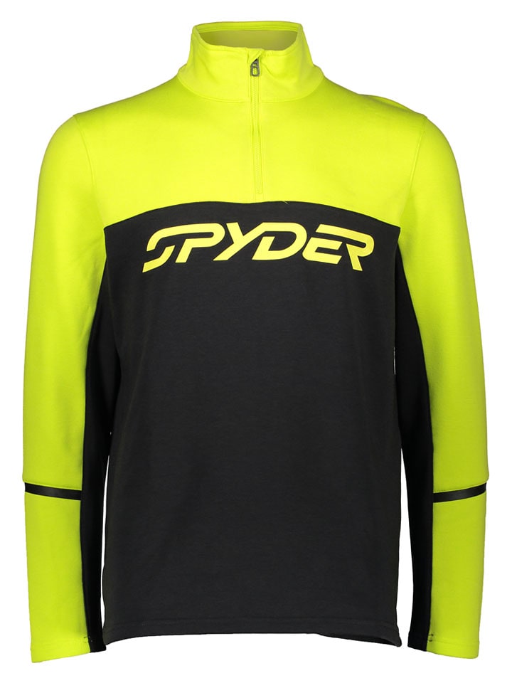 SPYDER Koszulka funkcyjna "Speed" w kolorze czarno-zielonym rozmiar: M