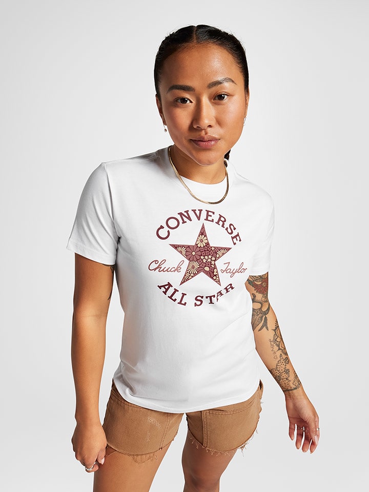 Converse Koszulka w kolorze białym rozmiar: XXL