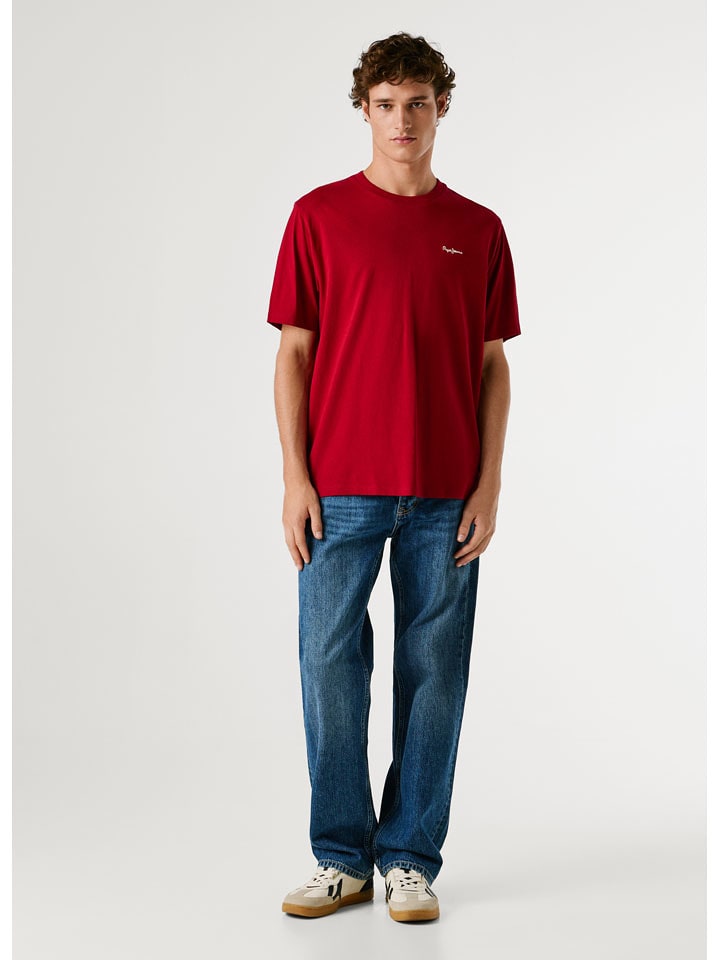Pepe Jeans Koszulka "Connor" w kolorze czerwonym rozmiar: XL