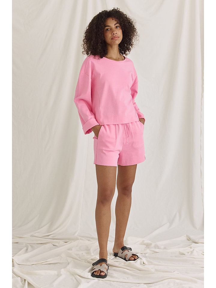 Cotton Candy Szorty "Hefron" w kolorze jasnoróżowym rozmiar: L