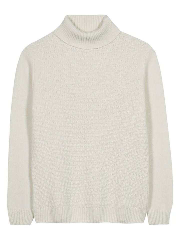 Herrlicher Wełniany golf "Rolli" w kolorze kremowym rozmiar: L