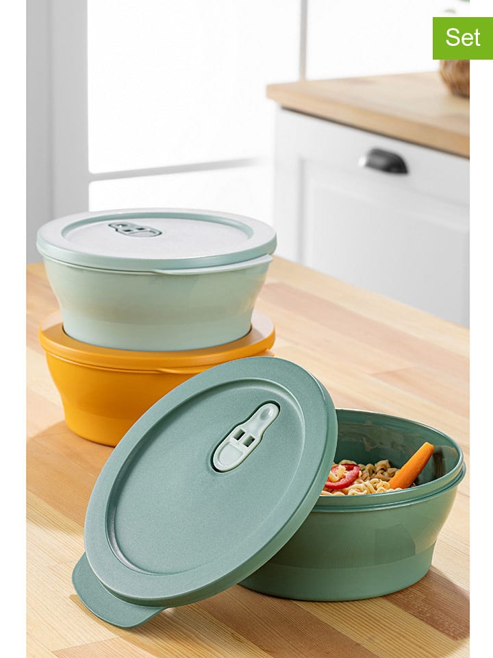 Violeta Home Pojemniki (3 szt.) w różnych kolorach - 18,5 x 20 x 8 cm rozmiar: onesize