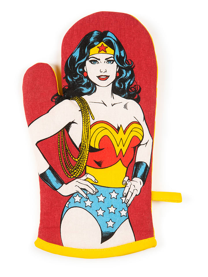 Trendy Kitchen by EXCÉLSA Rękawica kuchenna "Supereroi" w kolorze czerwono-żółtym - 32 x 18 cm rozmiar: onesize