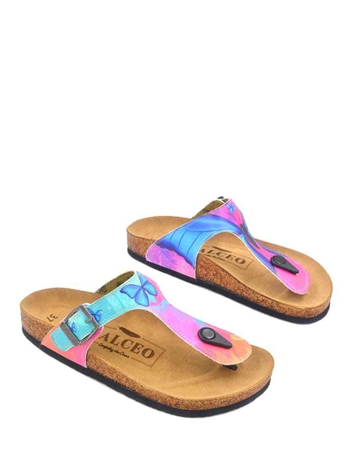 Calceo Japonki w kolorze różowo-turkusowym rozmiar: 39