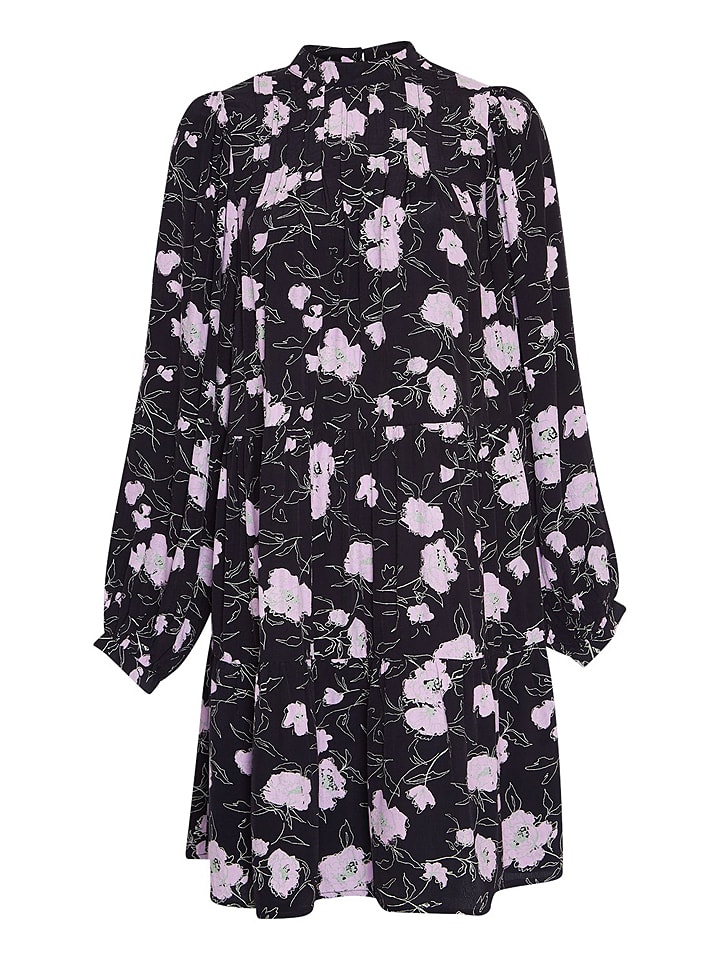 MOSS COPENHAGEN Sukienka "Lorina Morocco" w kolorze czarno-jasnoróżowym rozmiar: XS