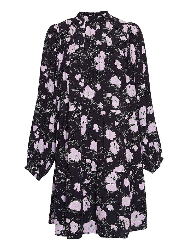 MOSS COPENHAGEN Sukienka "Lorina Morocco" w kolorze czarno-jasnoróżowym rozmiar: XS