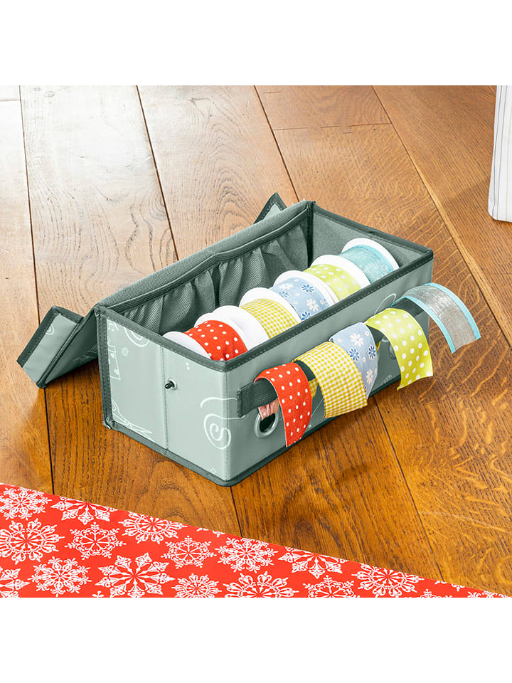 Profiline Pudełko w kolorze zielonym na wstążki prezentowe - 29 x 15 x 12 cm rozmiar: onesize