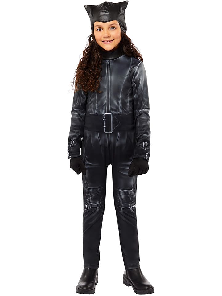 amscan 2-częściowy kostium "Catwoman" w kolorze czarnym rozmiar: 128-140