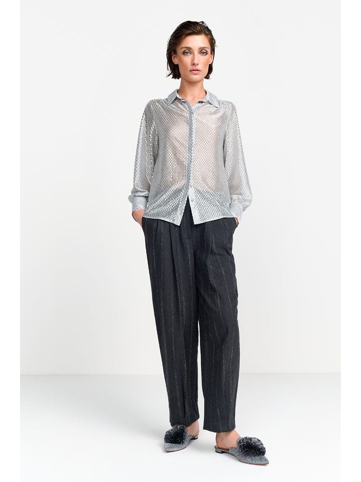 Rich & Royal Bluzka w kolorze srebrno-białym rozmiar: 36