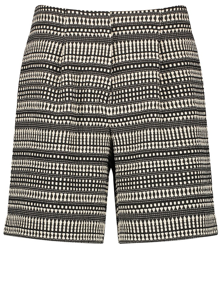 TAIFUN Szorty w kolorze czarno-beżowym rozmiar: 34