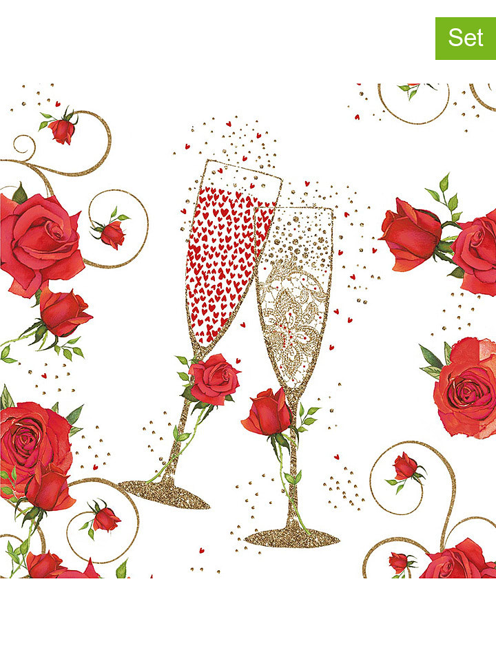 ppd Serwetki (40 szt.) "To Love" w kolorze czerwonym rozmiar: onesize