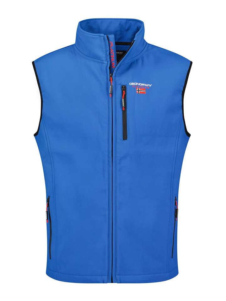 Geographical Norway Kamizelka softshellowa "Vakito" w kolorze niebieskim rozmiar: XL