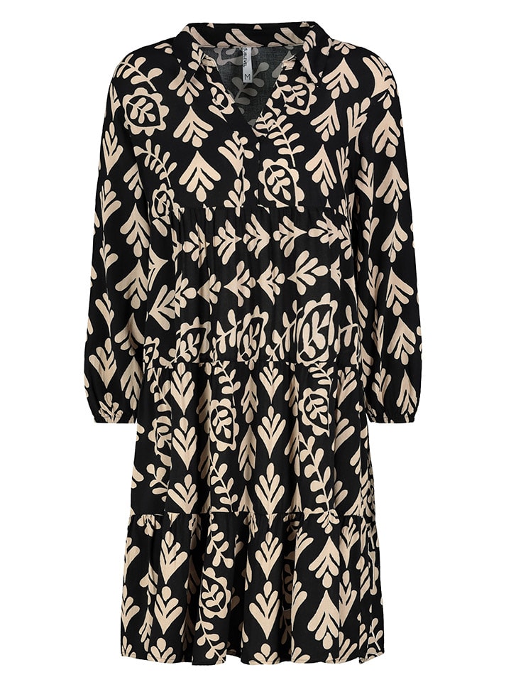 Sublevel Sukienka w kolorze czarno-beżowym rozmiar: S