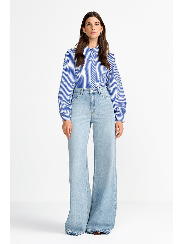 Rich & Royal Dżinsy - Wide leg - w kolorze błękitnym rozmiar: W29/L32