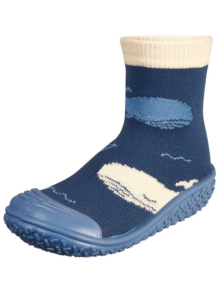 Playshoes Buty kąpielowe "Wal" w kolorze granatowym rozmiar: 20/21