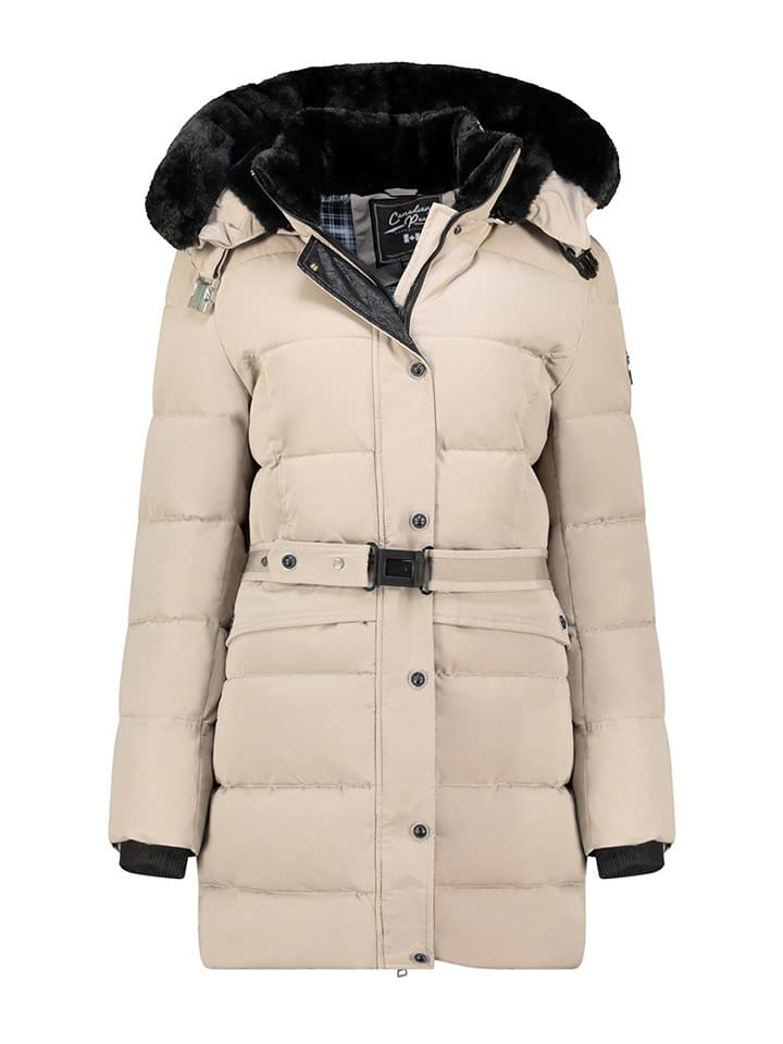 Canadian Peak Płaszcz pikowany "Bettineak" w kolorze beżowym rozmiar: XL
