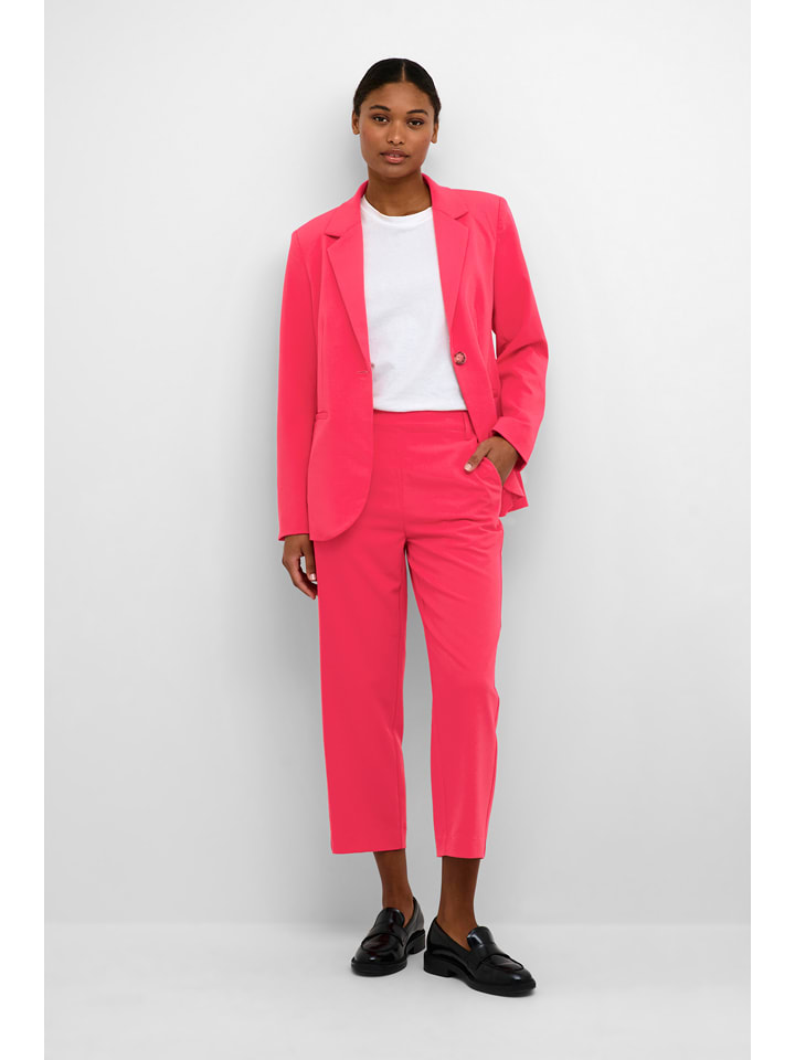 Kaffe Spodnie chino w kolorze jagodowym rozmiar: 40