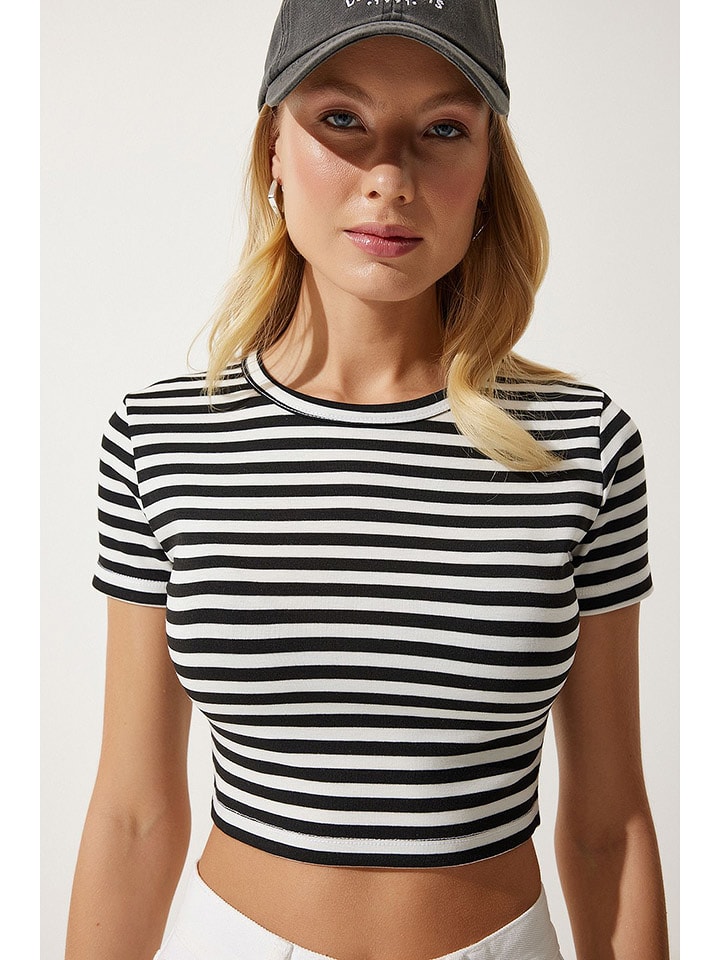 Happiness Istanbul Koszulka w kolorze czarno-białym rozmiar: 38