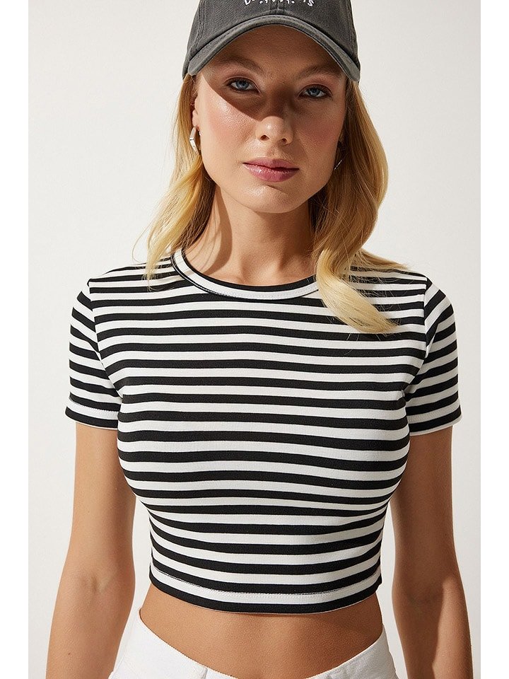 Happiness Istanbul Koszulka w kolorze czarno-białym rozmiar: 38