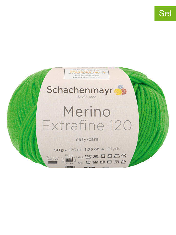 Schachenmayr since 1822 Przędza wełniana (10 szt.) w kolorze zielonym - 10 x 50 g rozmiar: onesize