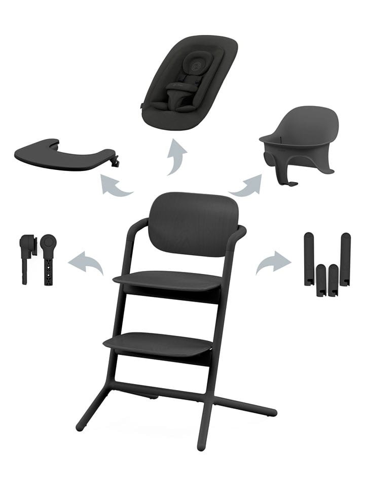 Cybex Krzesełko 4w1 "Lemo" w kolorze czarnym do karmienia rozmiar: onesize
