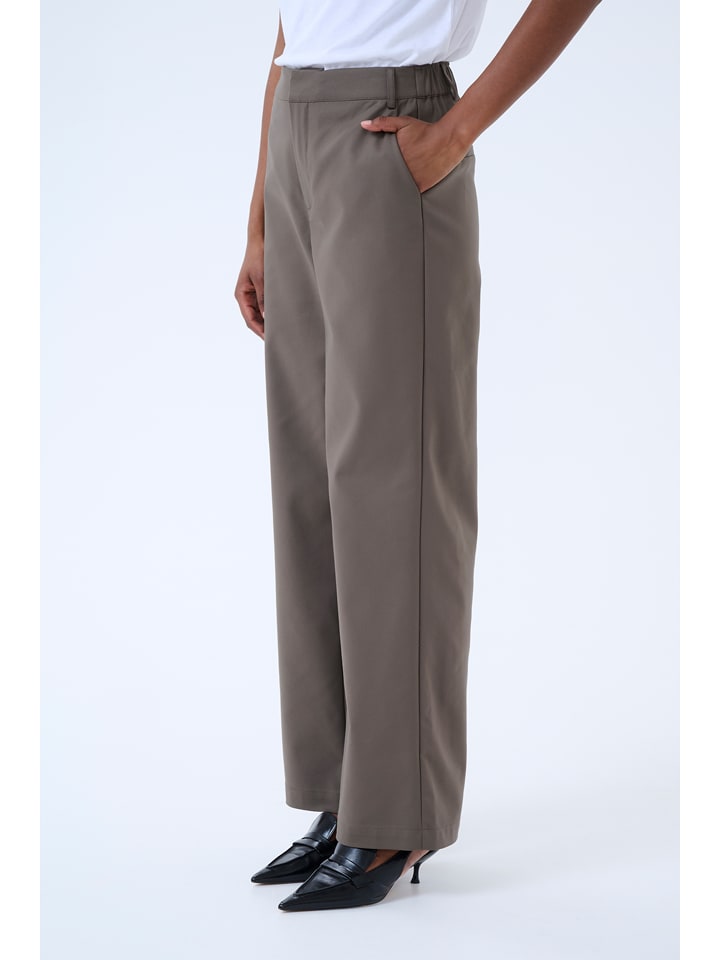 Kaffe Spodnie "Loraine" w kolorze brązowym rozmiar: 42