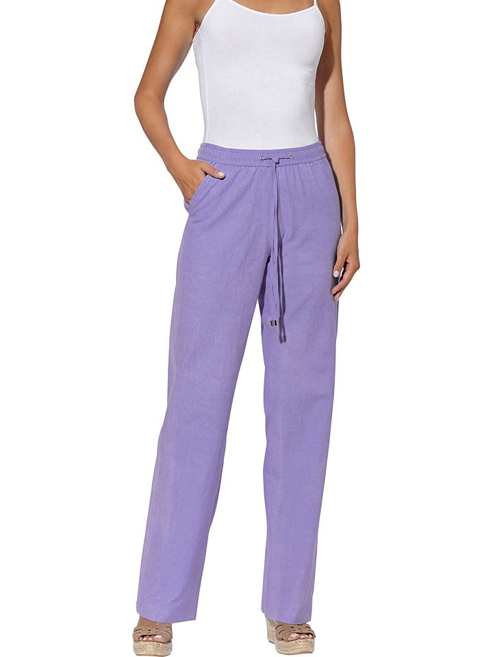 Heine Spodnie w kolorze fioletowym rozmiar: 38