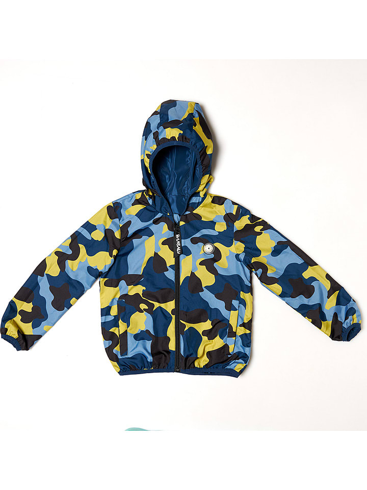 HULABALU Dwustronna kurtka "Oliver" w kolorze niebieskim rozmiar: 122/128