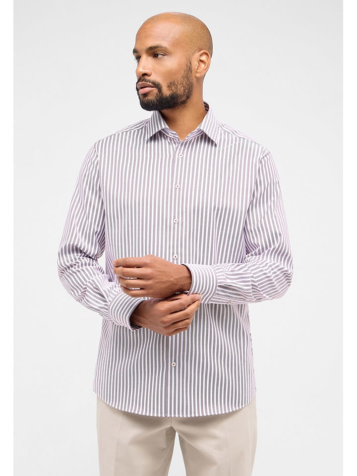 Eterna Koszula - Modern fit - w kolorze czerwono-białym rozmiar: 46