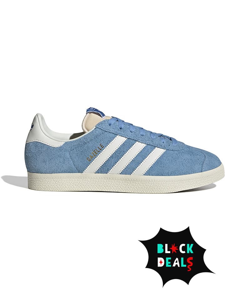 adidas Skórzane sneakersy "Gazelle" w kolorze błękitno-białym rozmiar: 42