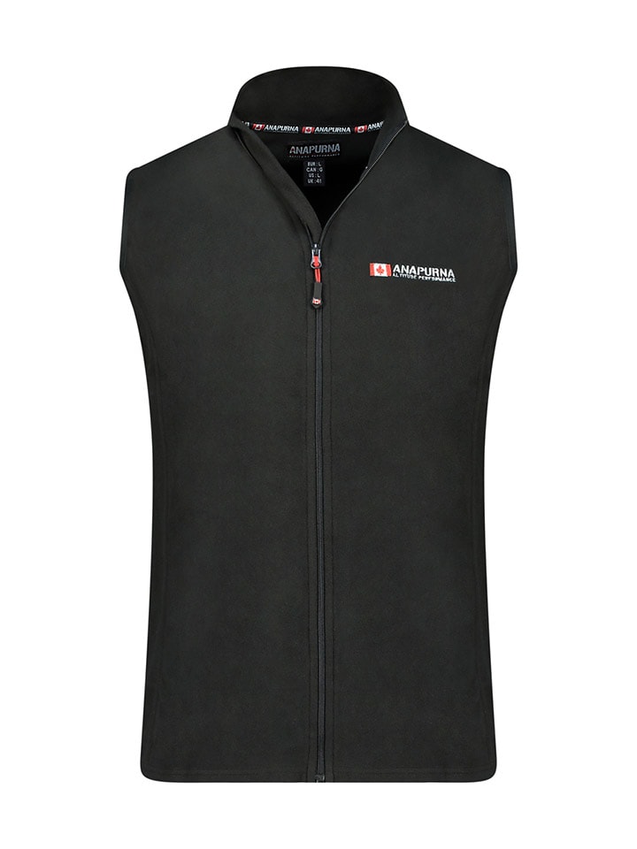 ANAPURNA Kamizelka polarowa "Vugana" w kolorze czarnym rozmiar: 3XL
