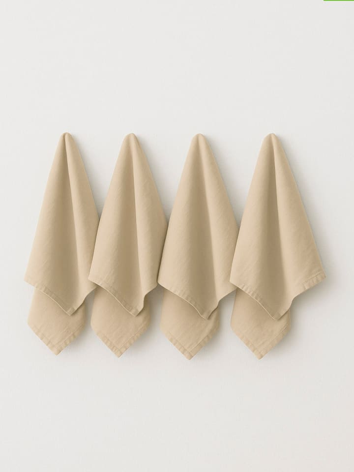 Samimi Ściereczki (4 szt.) w kolorze beżowym do naczyń - 40 x 40 cm rozmiar: onesize