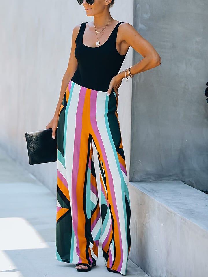 Milan Kiss Spodnie ze wzorem rozmiar: XL