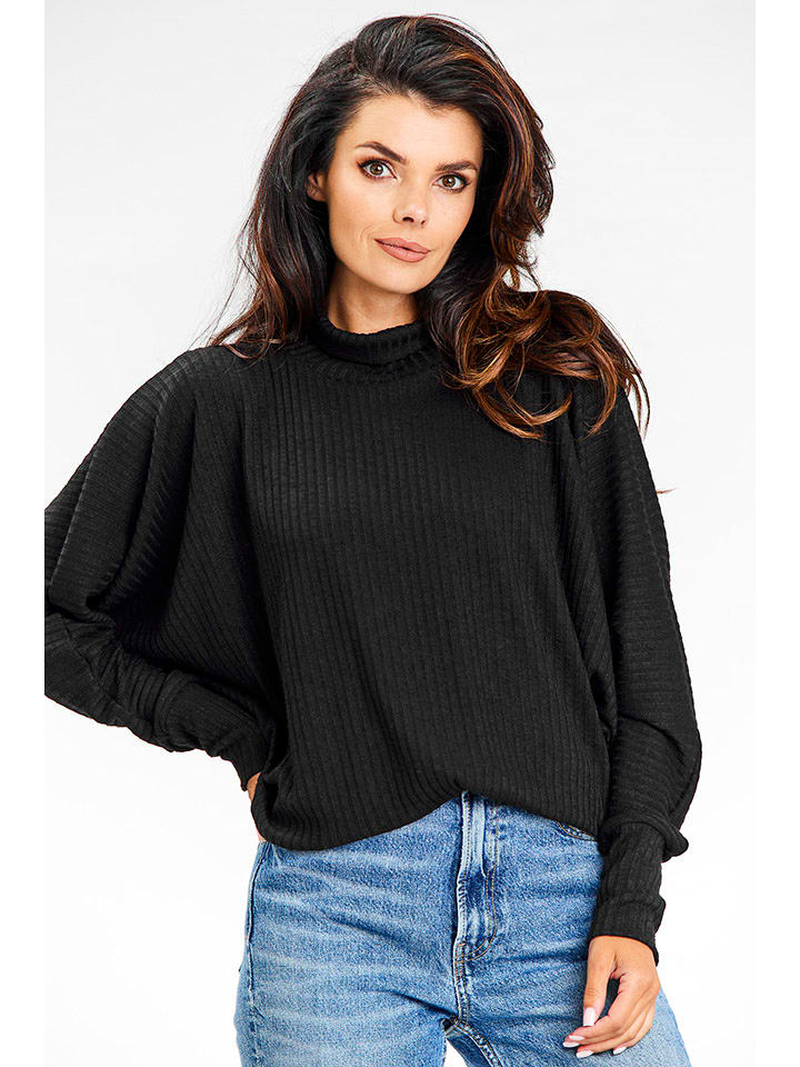 Awama Sweter w kolorze czarnym rozmiar: L/XL