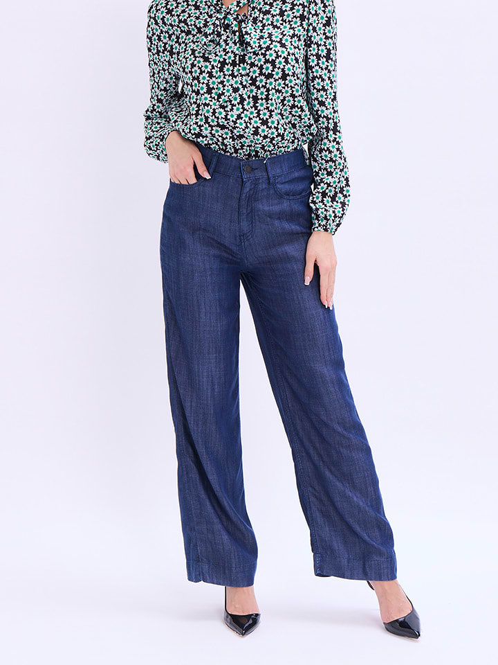 Marks & Spencer Spodnie w kolorze granatowym rozmiar: 38