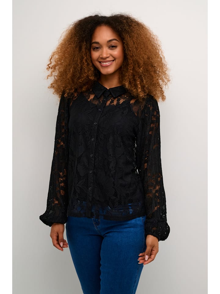 Kaffe Bluzka "Kanni" w kolorze czarnym rozmiar: 40