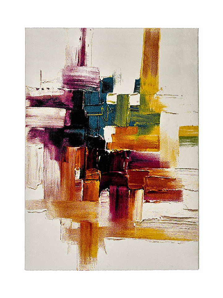 Moma Dywan w kolorze kremowym ze wzorem rozmiar: 60x120 cm