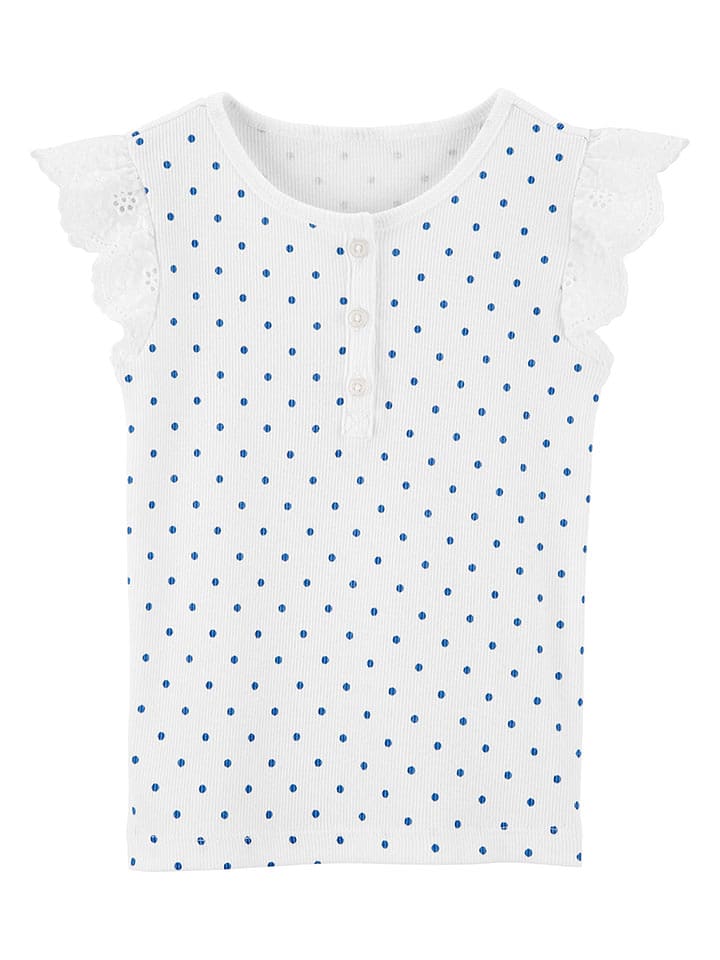 OshKosh Koszulka w kolorze biało-niebieskim rozmiar: 98